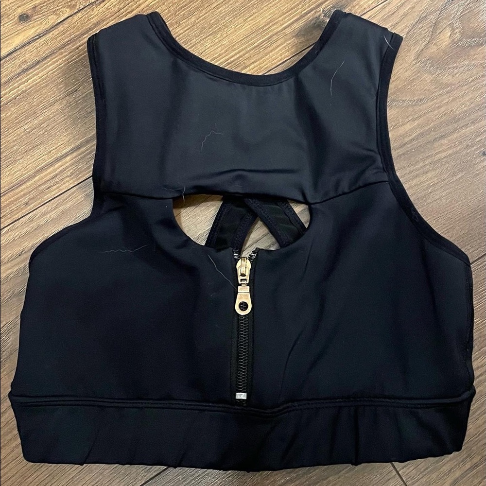 The Chestee sports bra, size 4, black